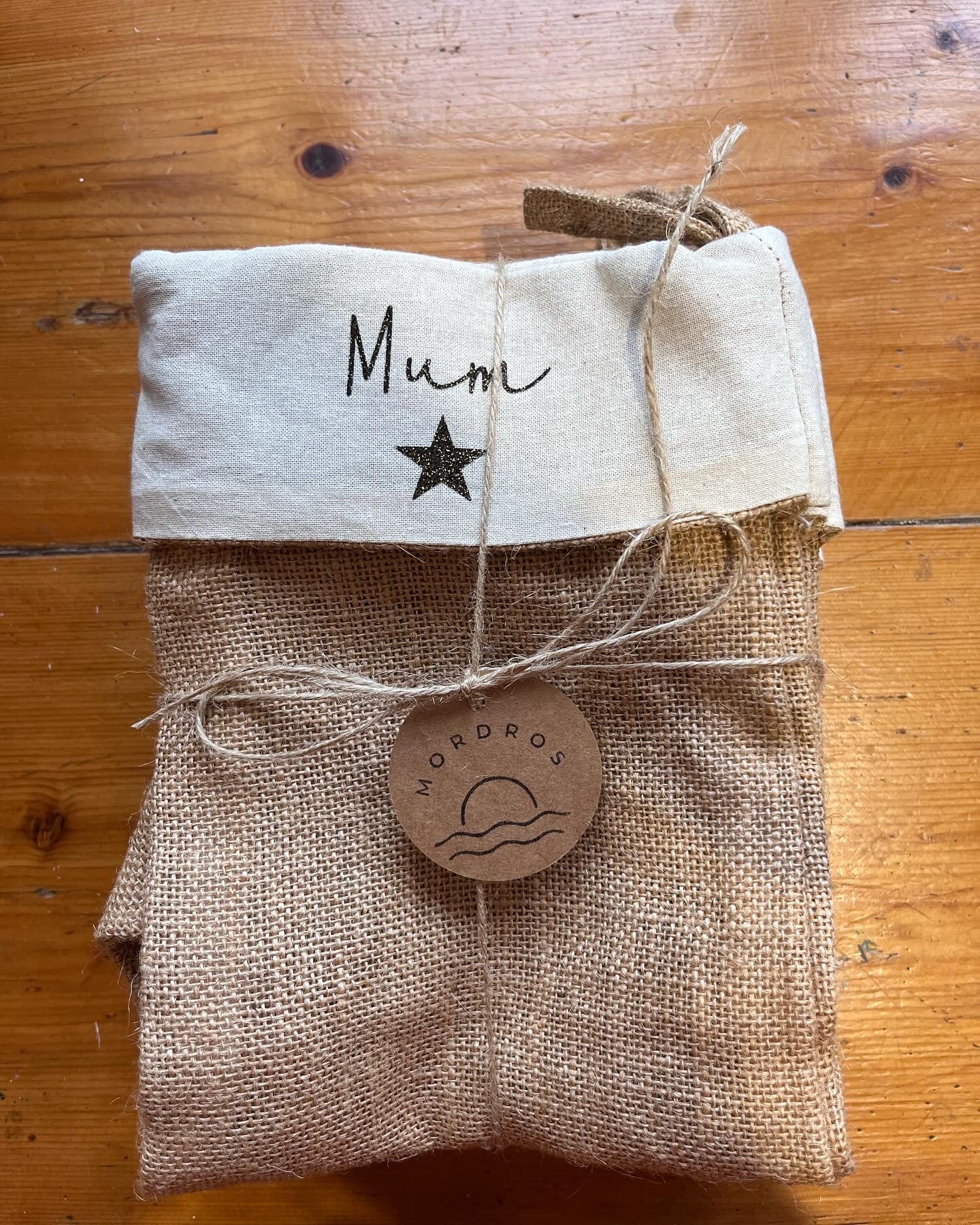 Personalised Natural Cotton and Jute Stockings