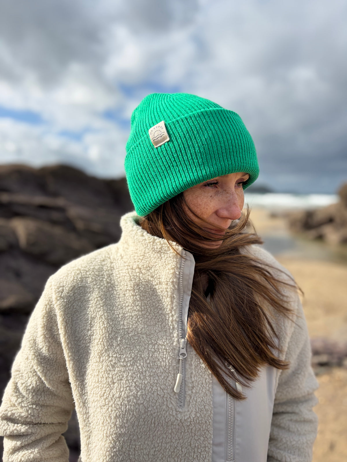 Ladies Recycled Fabric Chunky Beanie