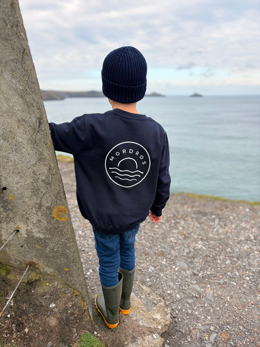 Navy Circle Sunset Jumper