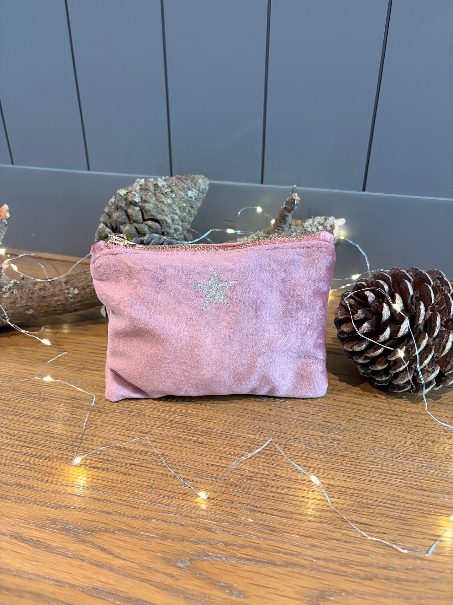 Recycled Velvet Star Purse