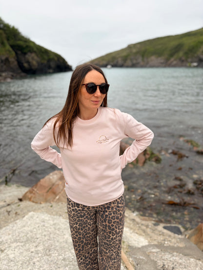 Pink Organic Cotton Leopard Jumper
