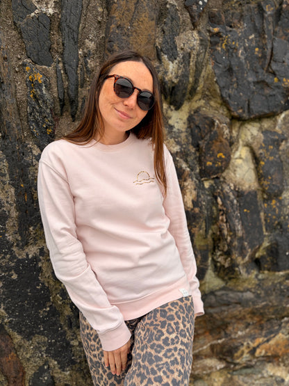Pink Organic Cotton Leopard Jumper