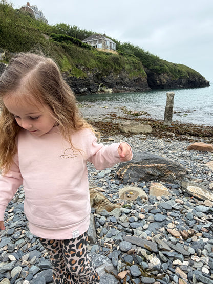 Organic Cotton Light Pink Leopard Jumper