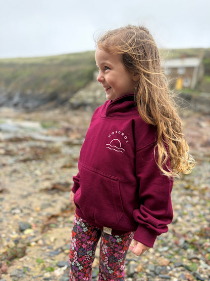 Burgundy and Pink Sunset Hoody