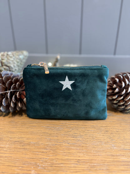 Recycled Velvet Star Purse
