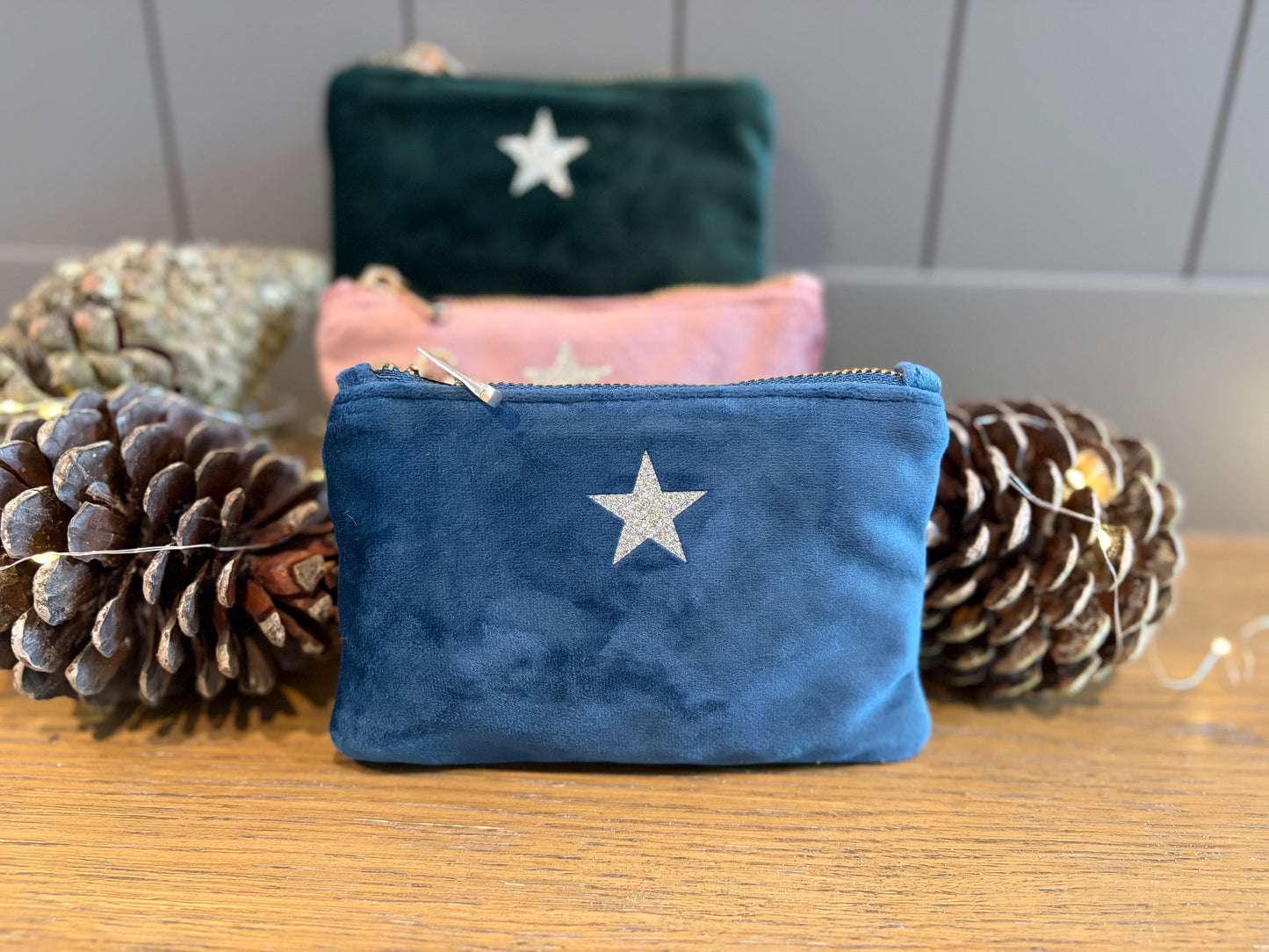 Recycled Velvet Star Purse