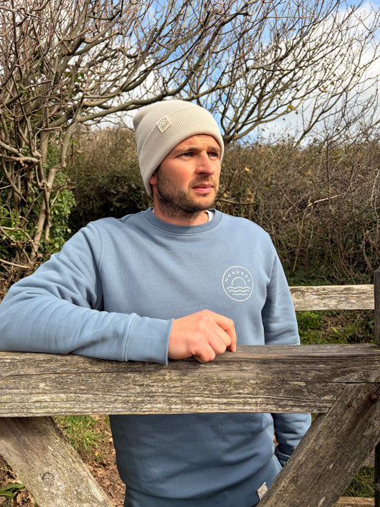 Organic Cotton Blue Circle Jumper