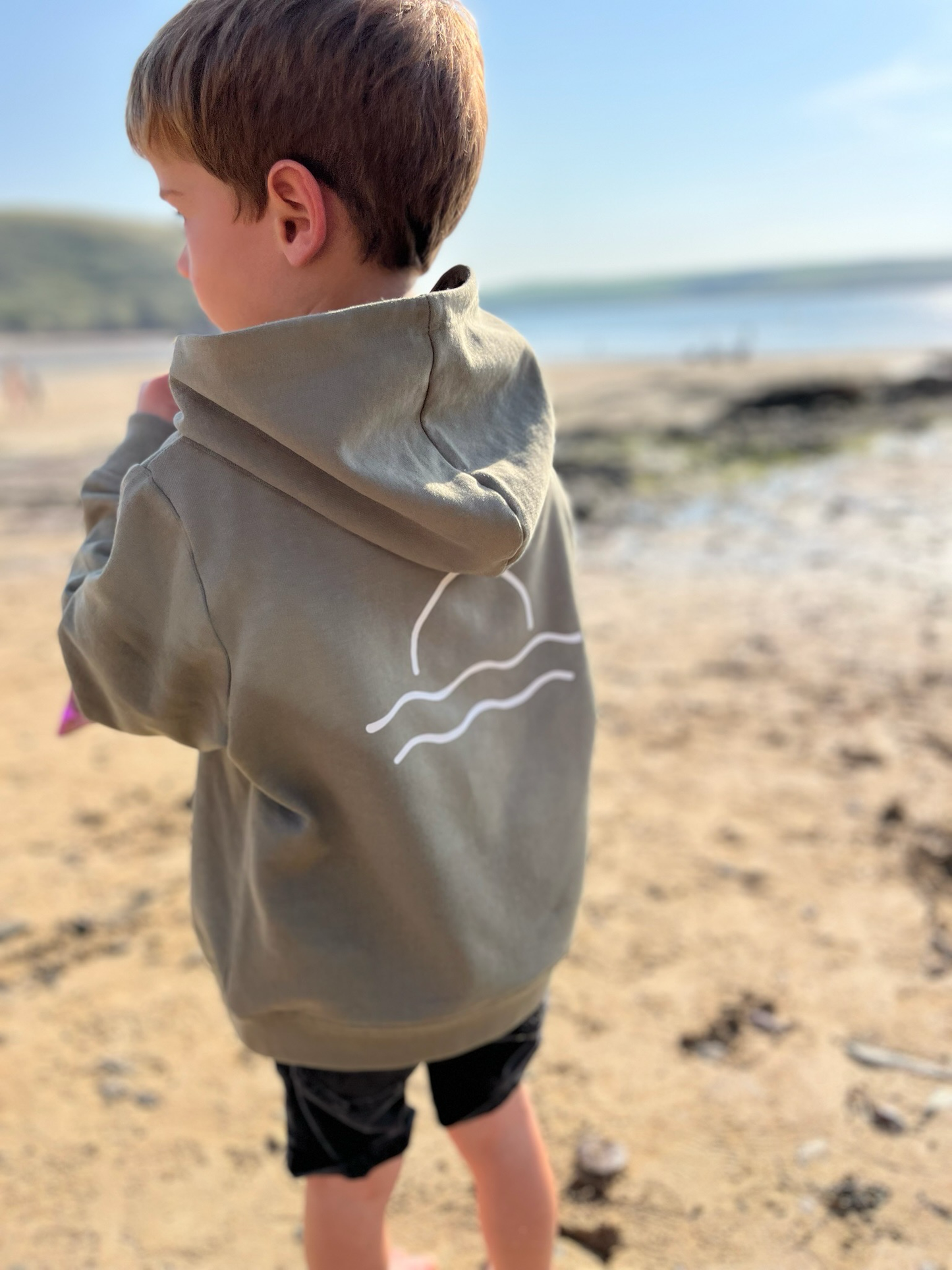 100% Recycled Cotton Olive Sunset Hoody