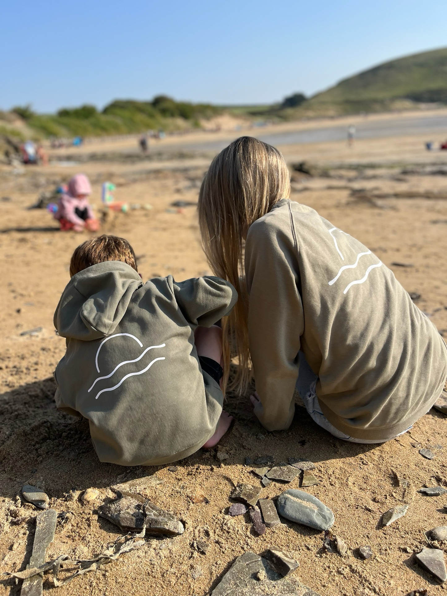 100% Recycled Cotton Olive Sunset Hoody