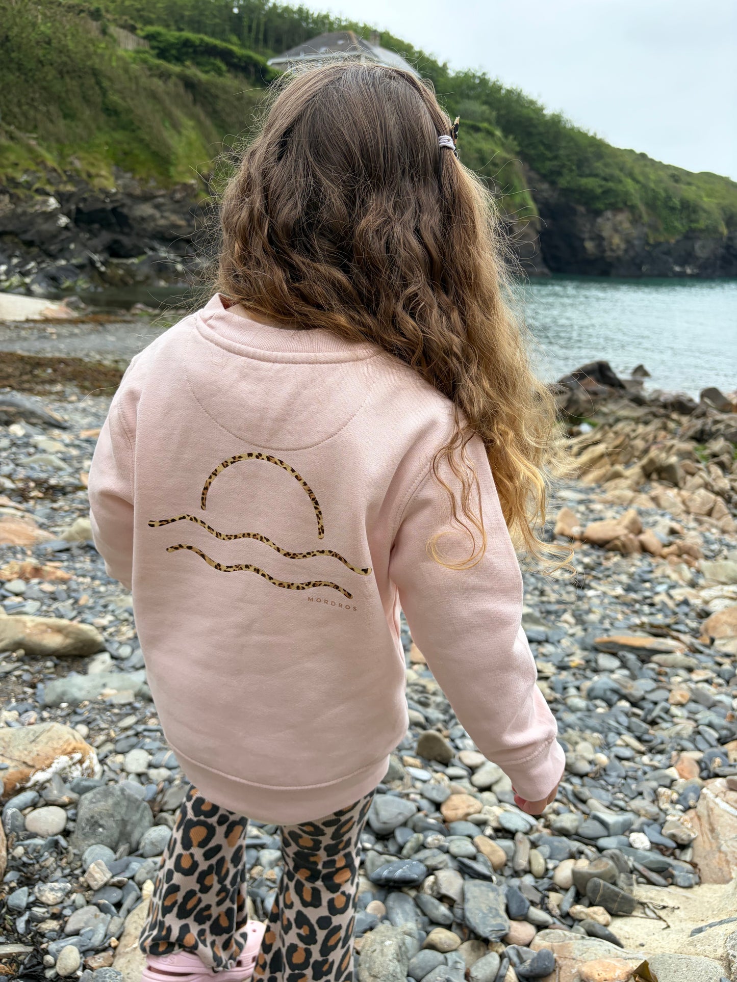 Organic Cotton Light Pink Leopard Jumper