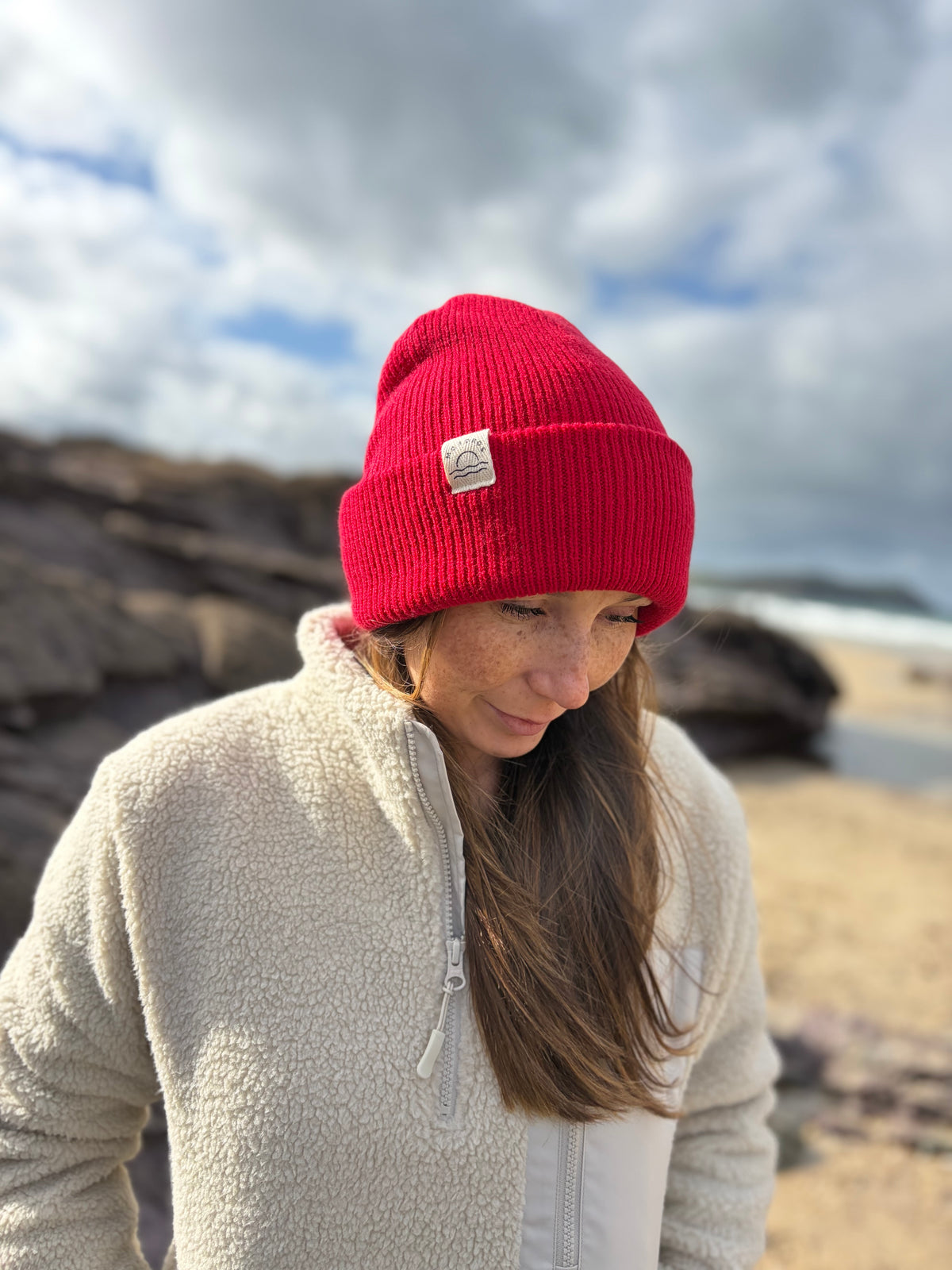 Ladies Recycled Fabric Chunky Beanie
