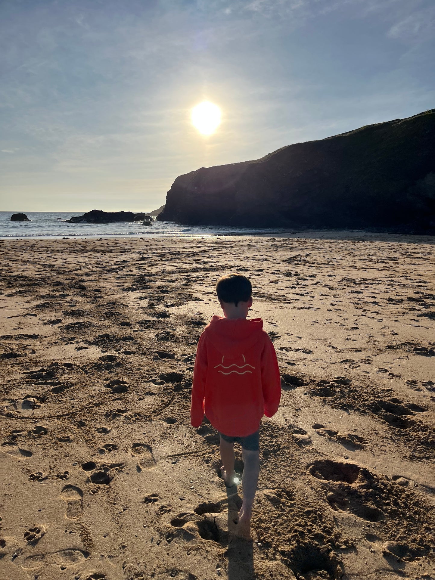 Burnt Orange Organic Cotton Sunset Hoody