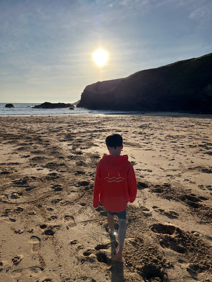 Burnt Orange Organic Cotton Sunset Hoody