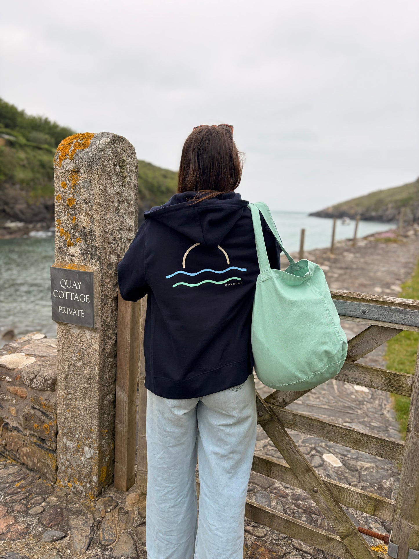 Navy Zippy Sunset Hoody