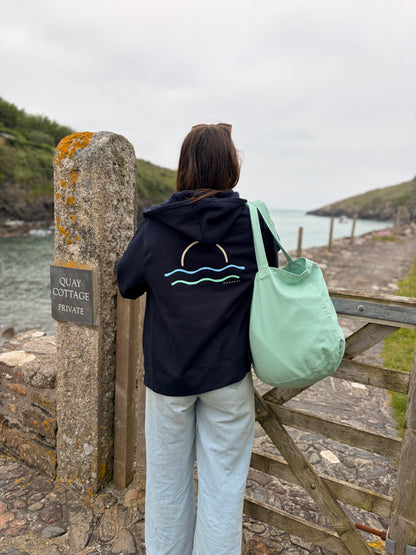 Navy Zippy Sunset Hoody