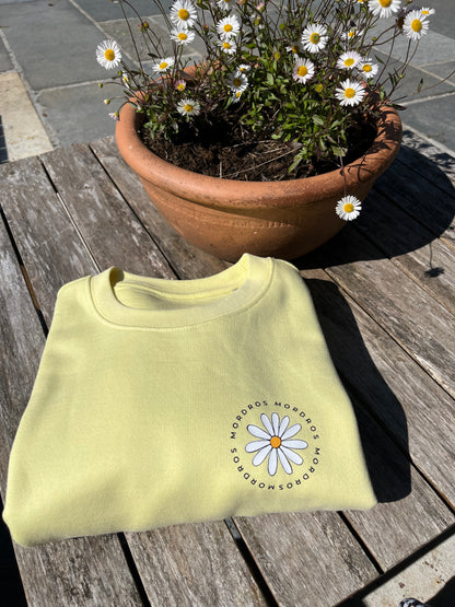 Ladies lemon daisy jumper size 8/10