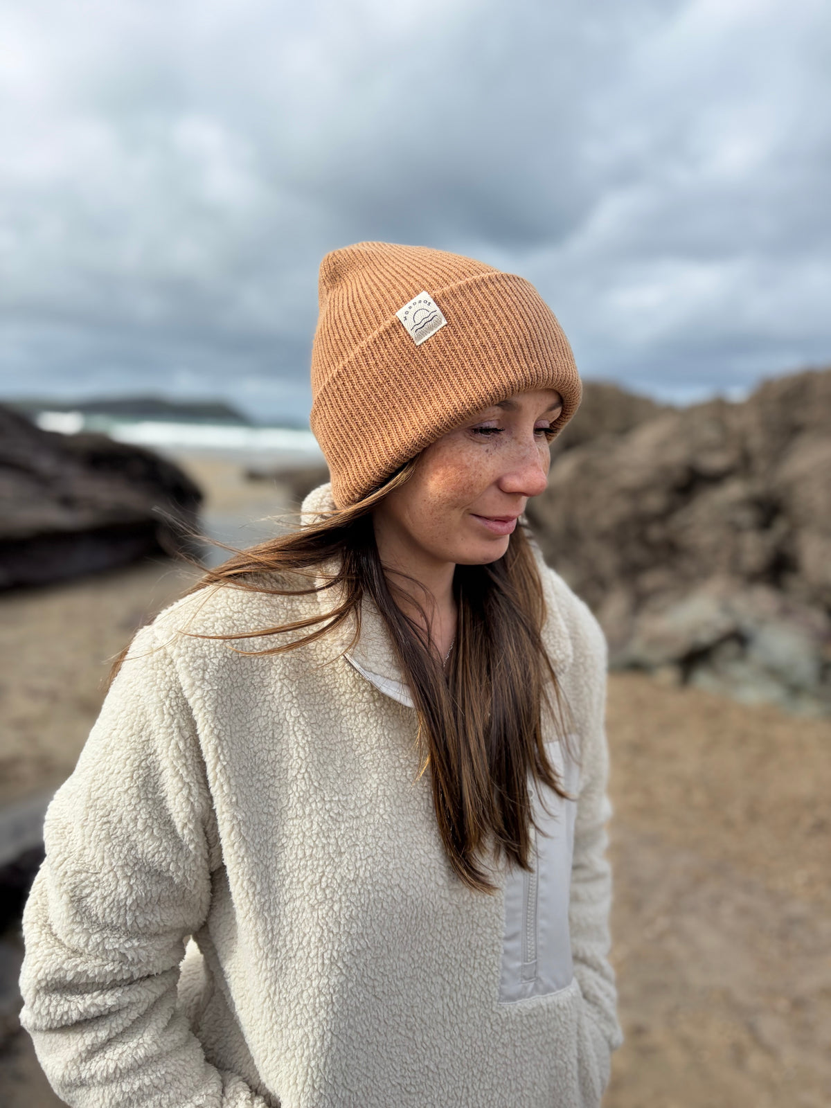 Ladies Recycled Fabric Chunky Beanie
