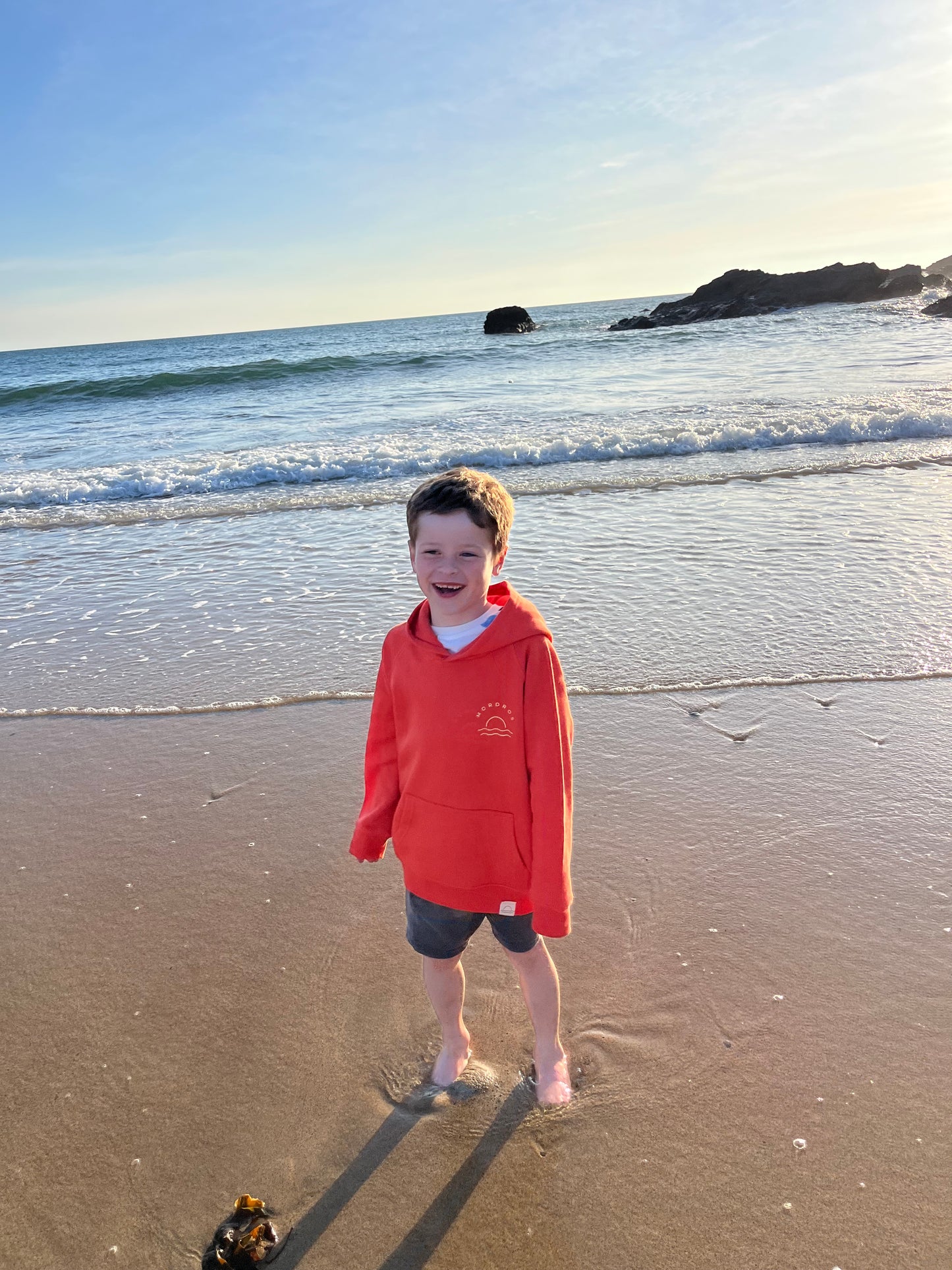 Burnt Orange Organic Cotton Sunset Hoody
