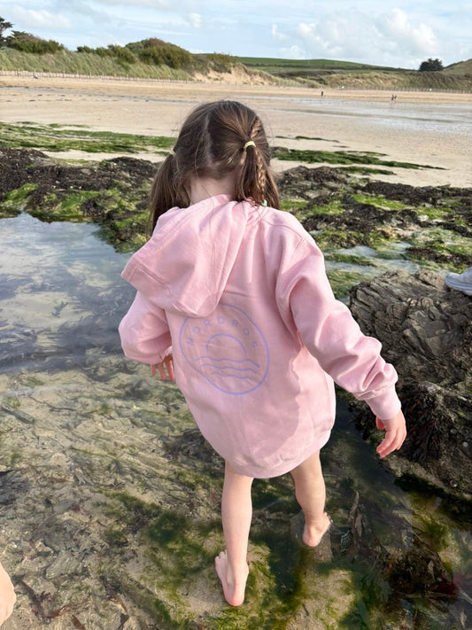 Pink Circle Sunset Zippy Hoody