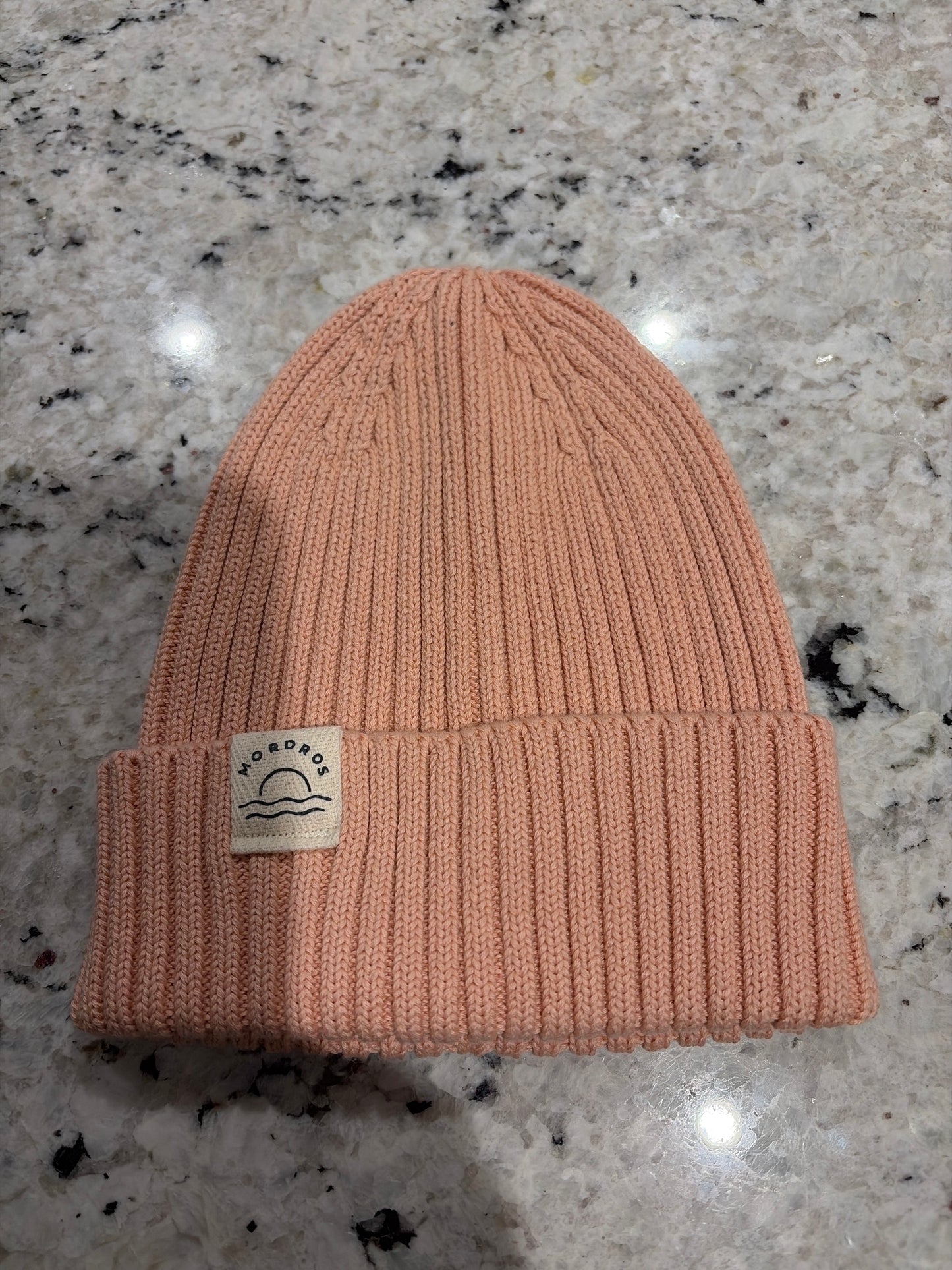 Pink organic kids hat