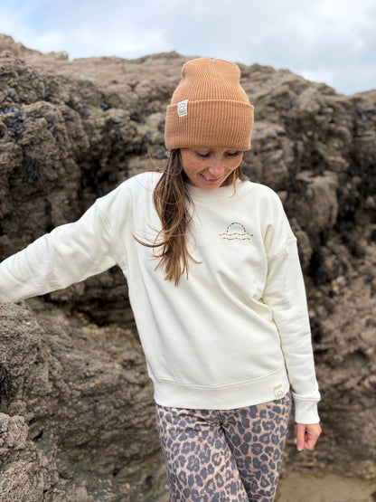 Cream Organic Cotton Leopard Jumper