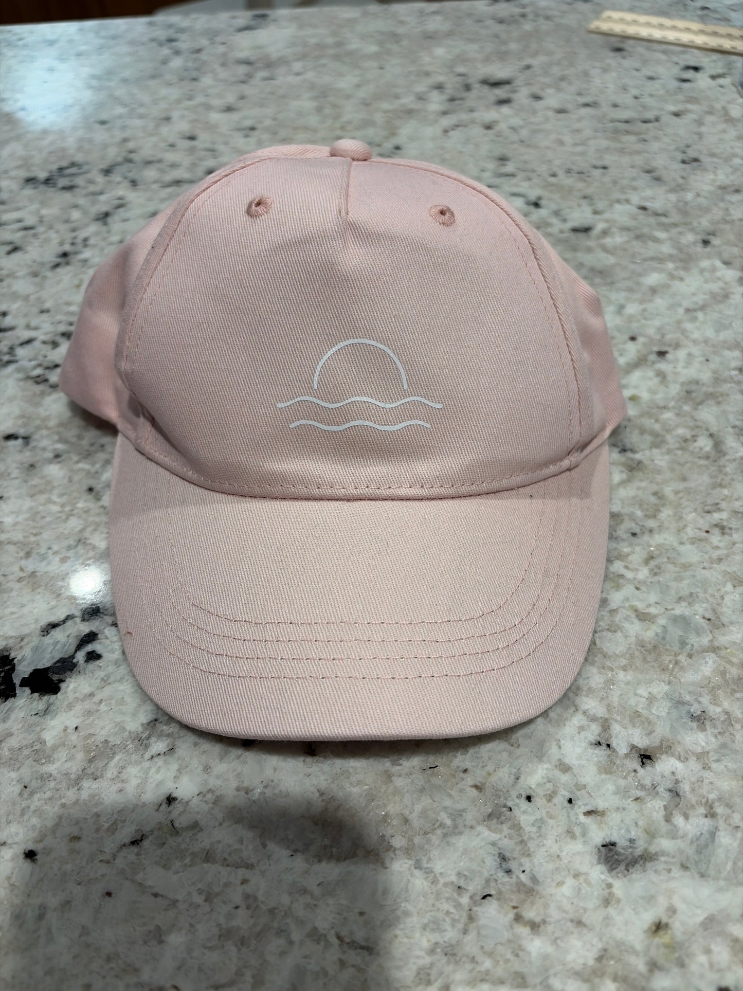 Pink organic cotton kids cap