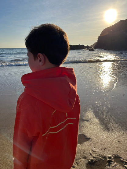 Burnt Orange Organic Cotton Sunset Hoody