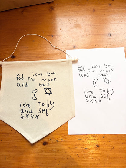 Second Personalised Pendant Wall Hanging of the same design