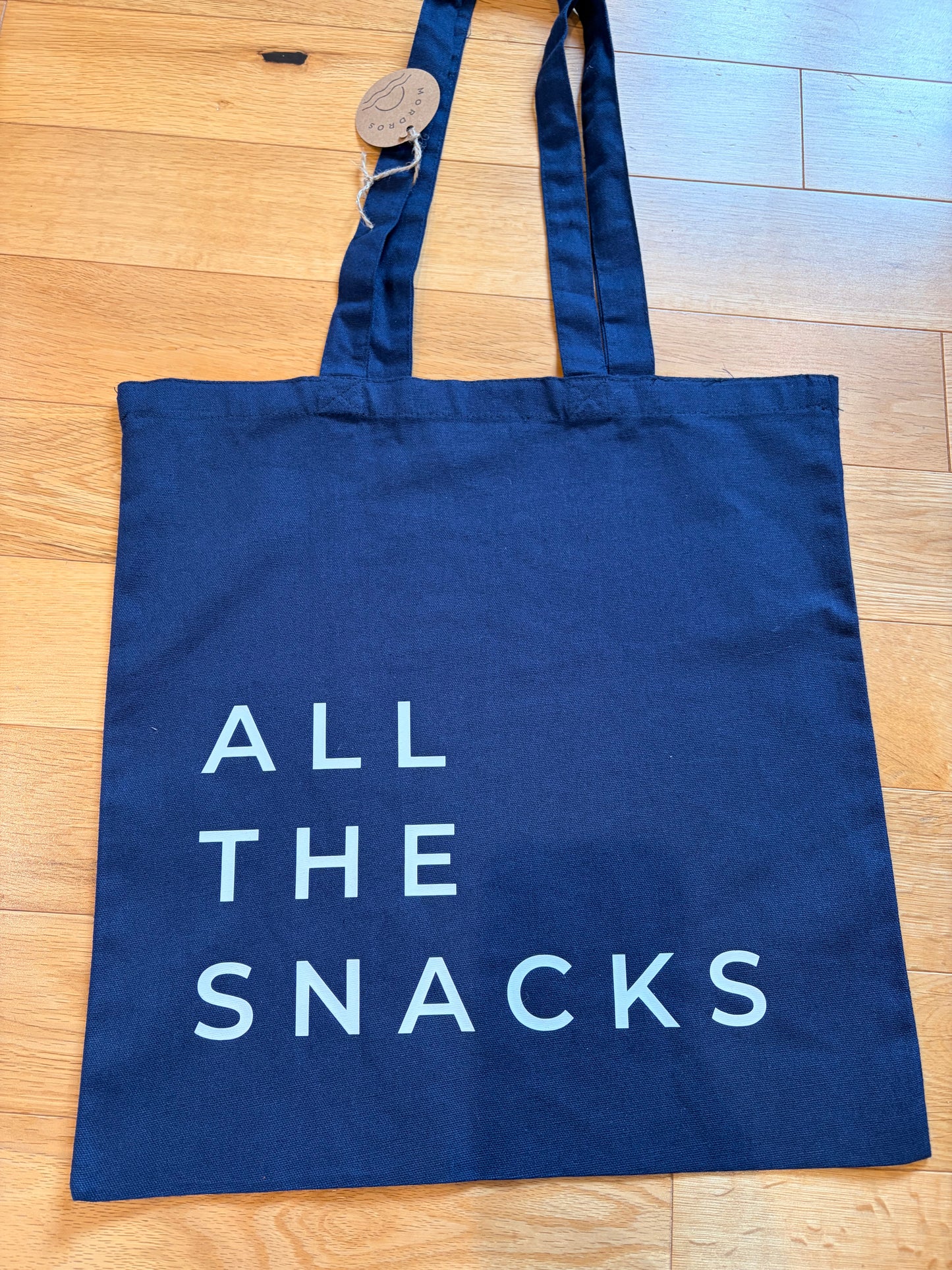 All the snacks organic tote