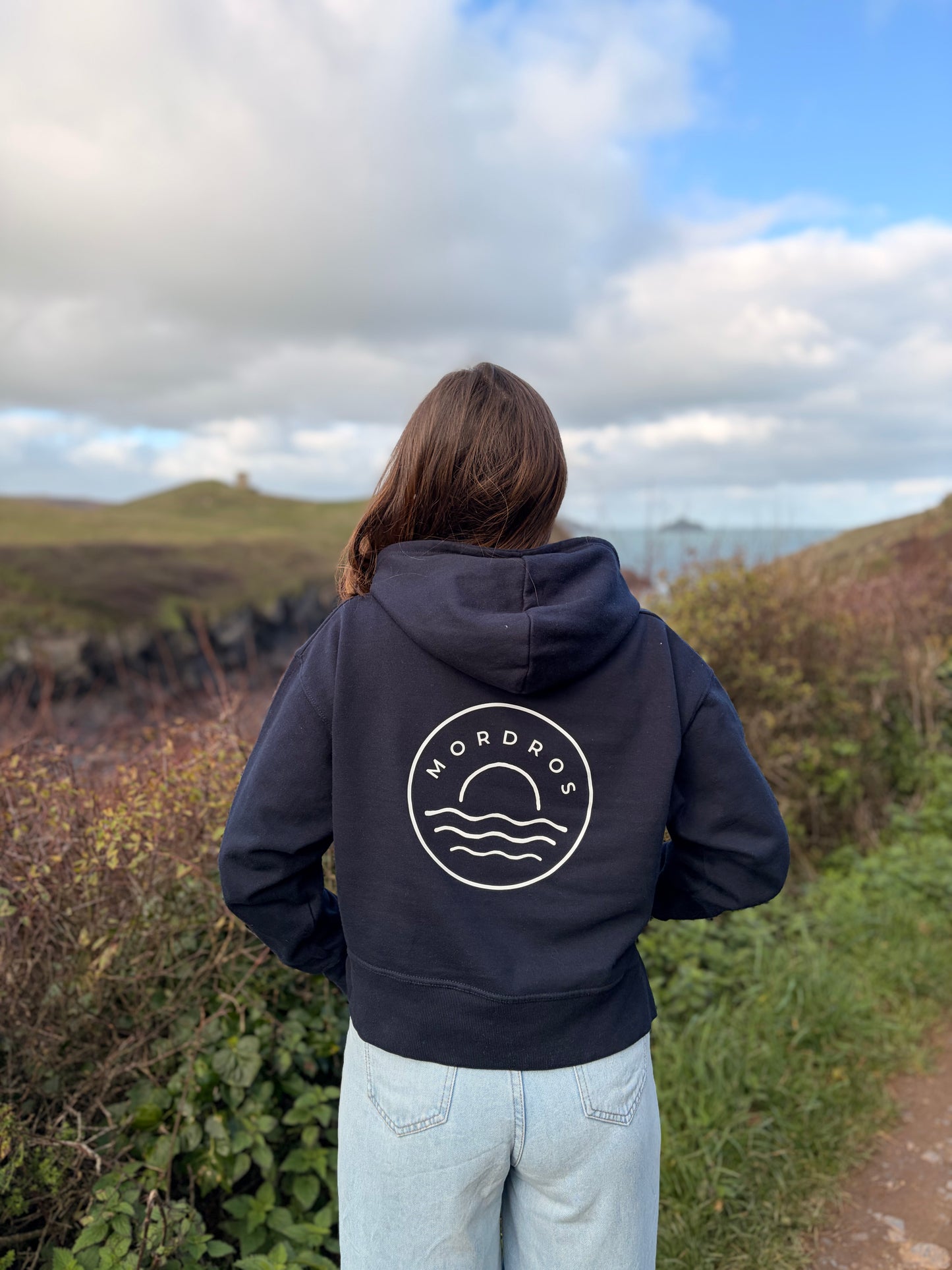 Relaxed Fit Navy Sunset Hoody