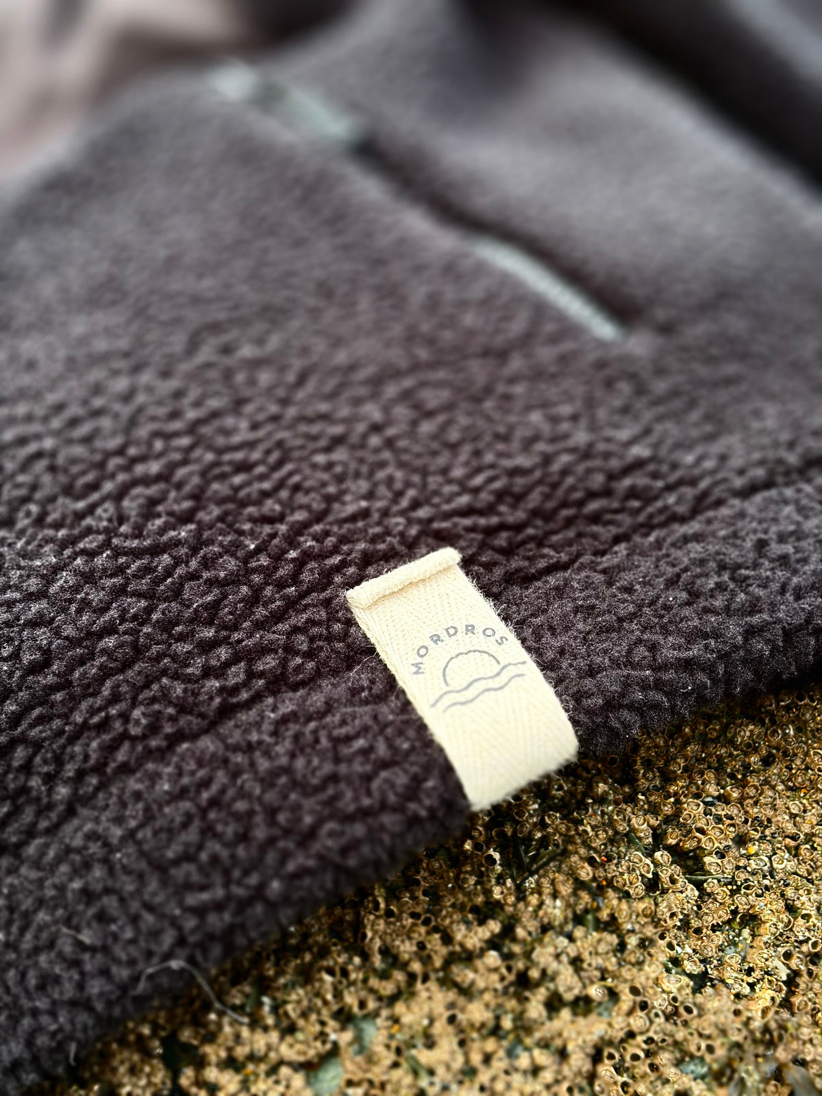 Recycled Fabric Black 1/4 Zip Fleece