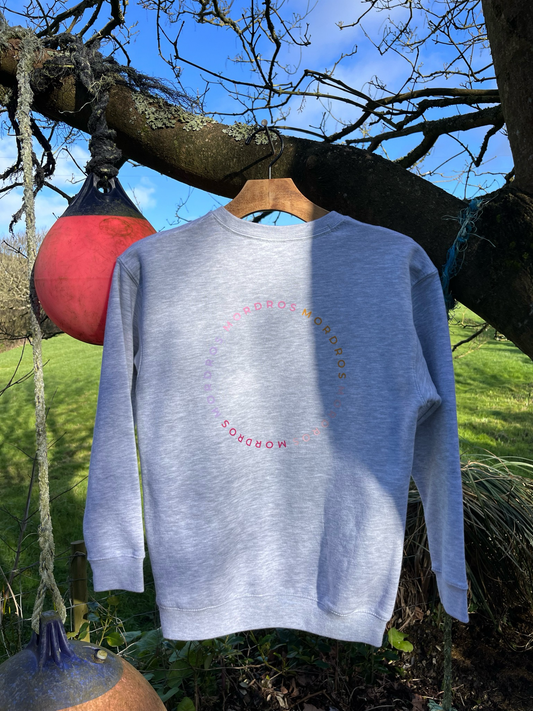 Grey Circle Design Jumper