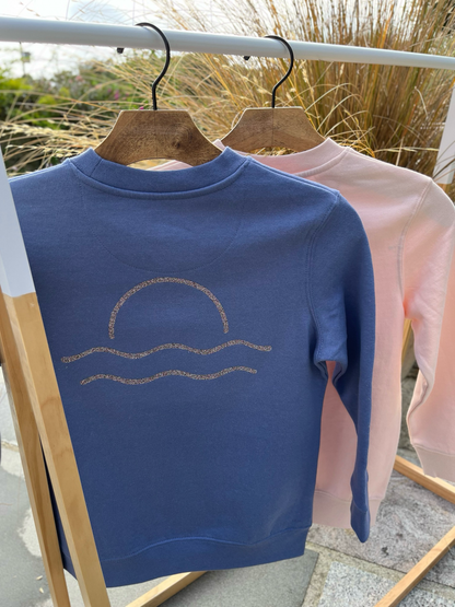 Organic Cotton Glitter Sunset Raglan Jumper