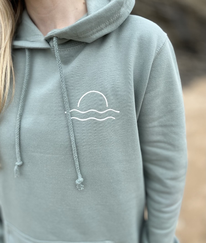 Dusty Green Sunset Hoody