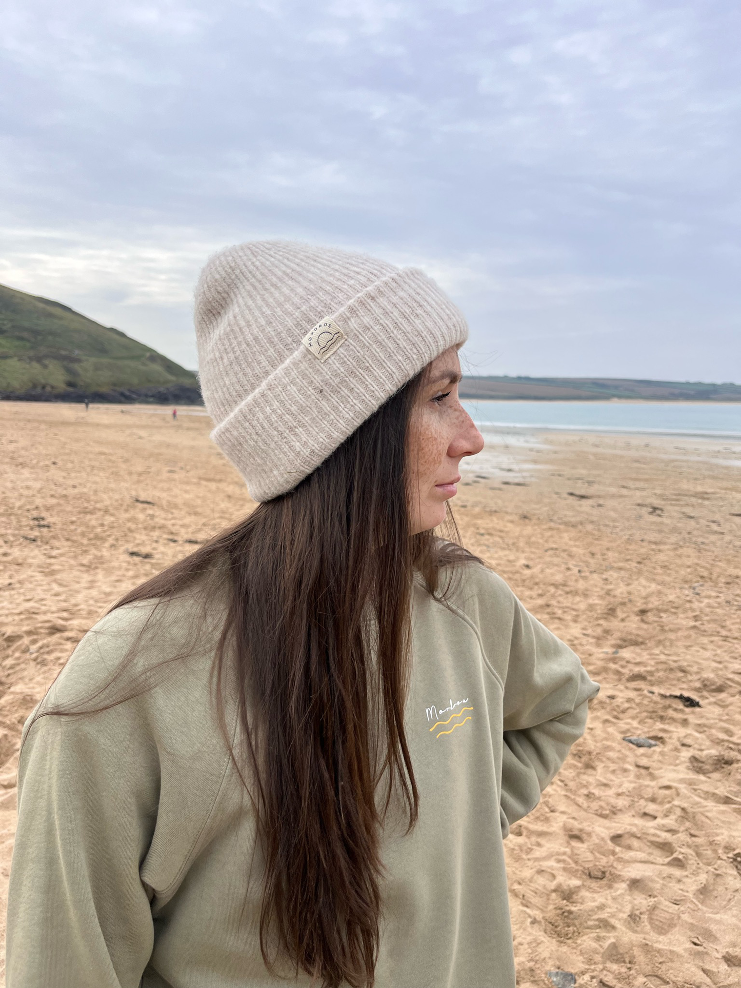 Olive Green Organic Cotton Signature Raglan Jumper