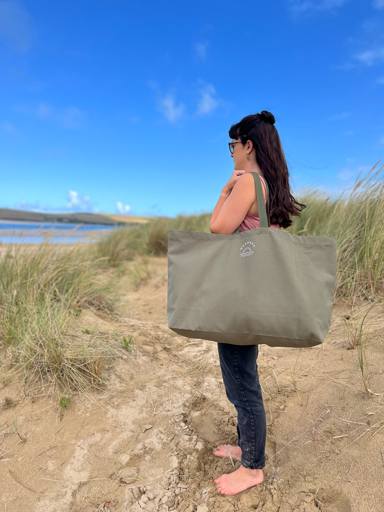 Oversized Beach Bag Navy
